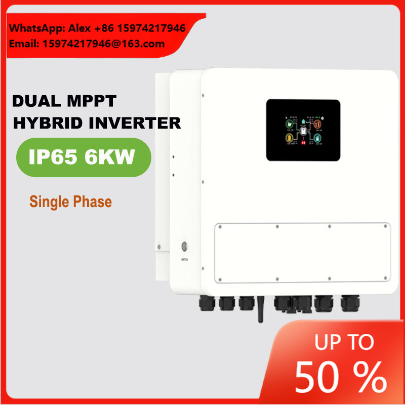Off Grid Solar Inverter 48V 6000W - محول طاقة شمسية هجين أحادي الطور
