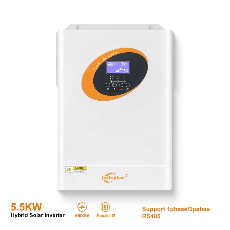 Hybrid Solar Inverter 5.5Kw Mppt 48V - 5.5Kw 5Kw موجة جيبية نقية Mppt