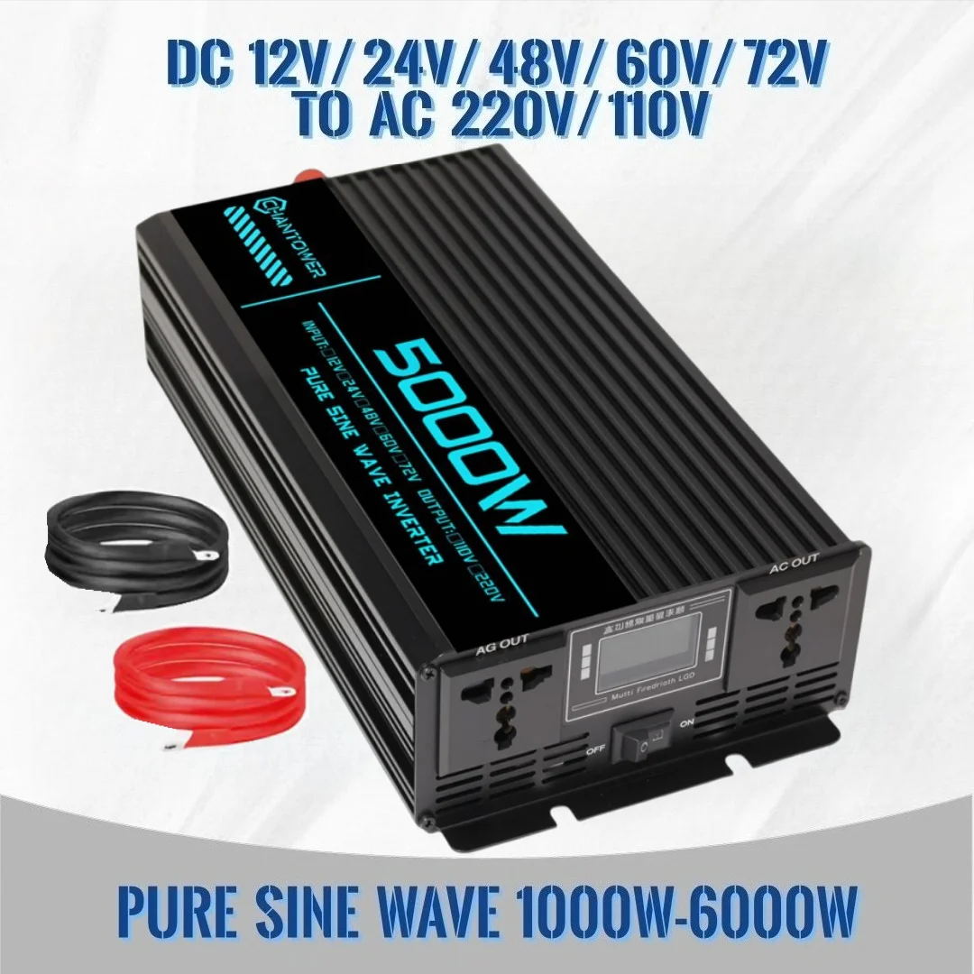 Pure Sine Wave Inverter 5000W 48V 220V - محول موجة جيبية نقية من تيار