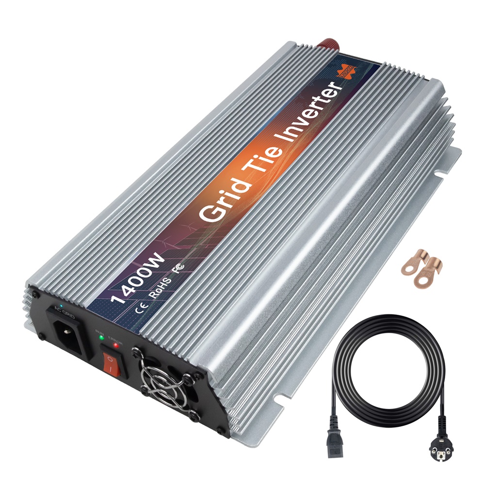 1000-1400 واط شبكة التعادل ماي - مراجعة Micro Inverter 1400W Solar Grid Tie وسعره
