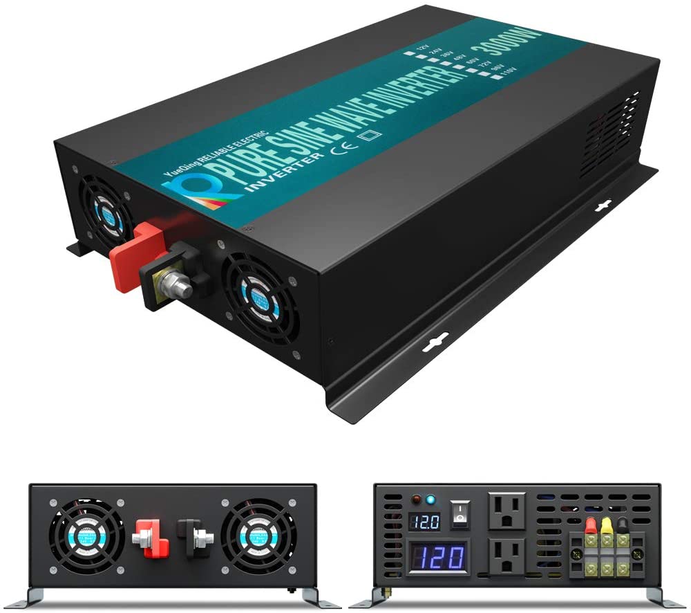 نقية شرط لموجة العاكس 3000 واط - مراجعة Inverter Pure Sine Wave 60Hz 120V 3000W وسعره