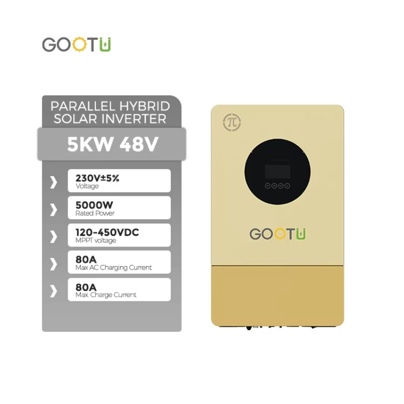 محول طاقة شمسية هجين جديد من G - مراجعة Parallel Solar Inverter 48V 5000W Mppt وسعره