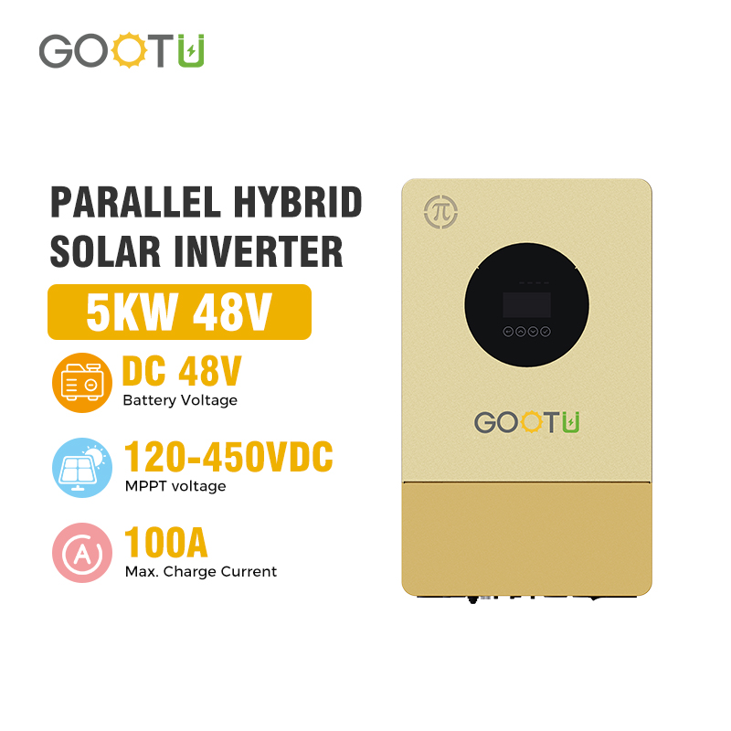 محول طاقة شمسية هجين جديد من G - مراجعة Parallel Solar Inverter 48V 5000W Mppt وسعره