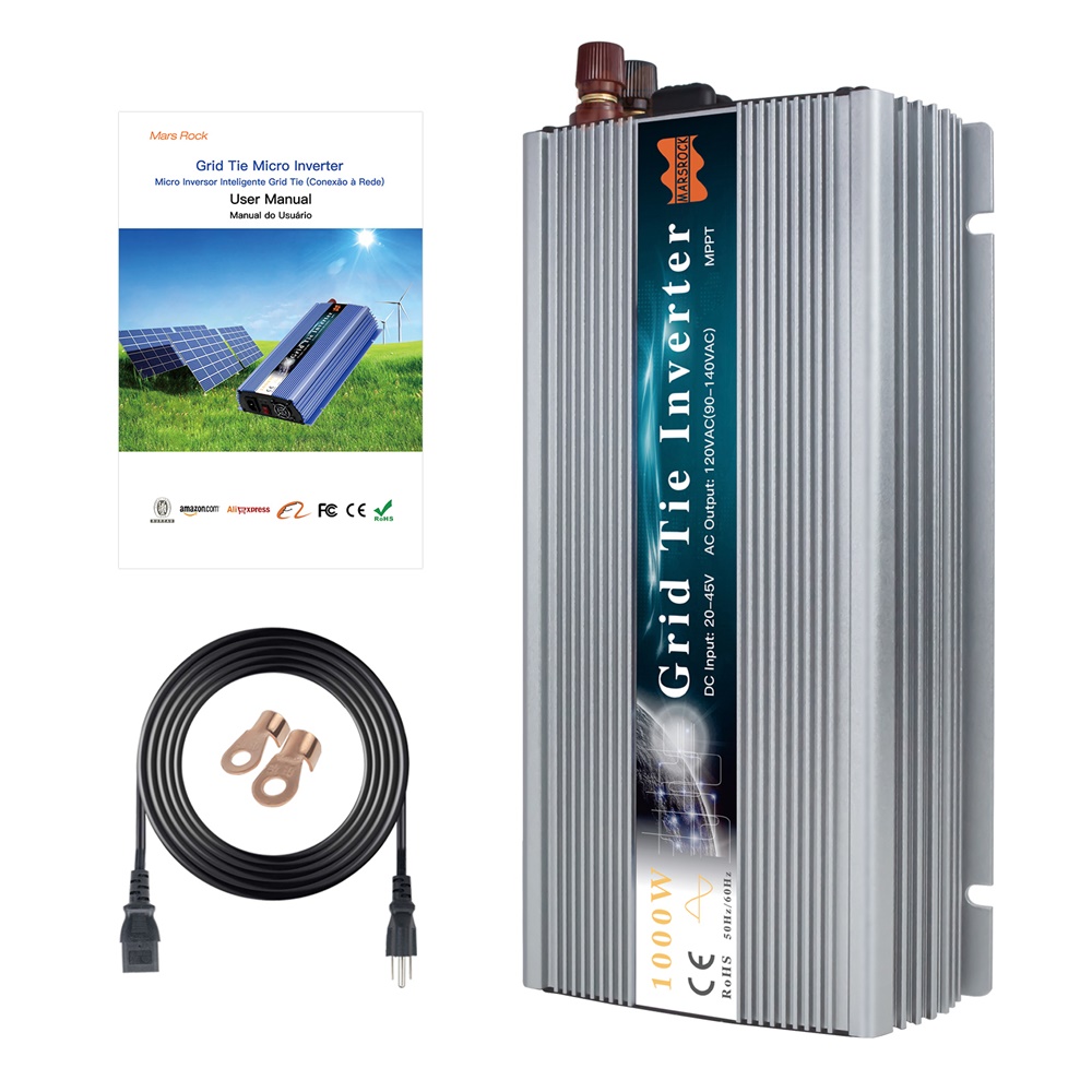 1000 واط 1300 واط 1400 واط شبك - مراجعة Micro Inverter 1400W Solar Grid Tie وسعره