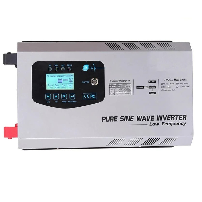 محول طاقة شمسية 6 كيلوواط 6000 - مراجعة Off Grid Solar Inverter 48V 6000W وسعره