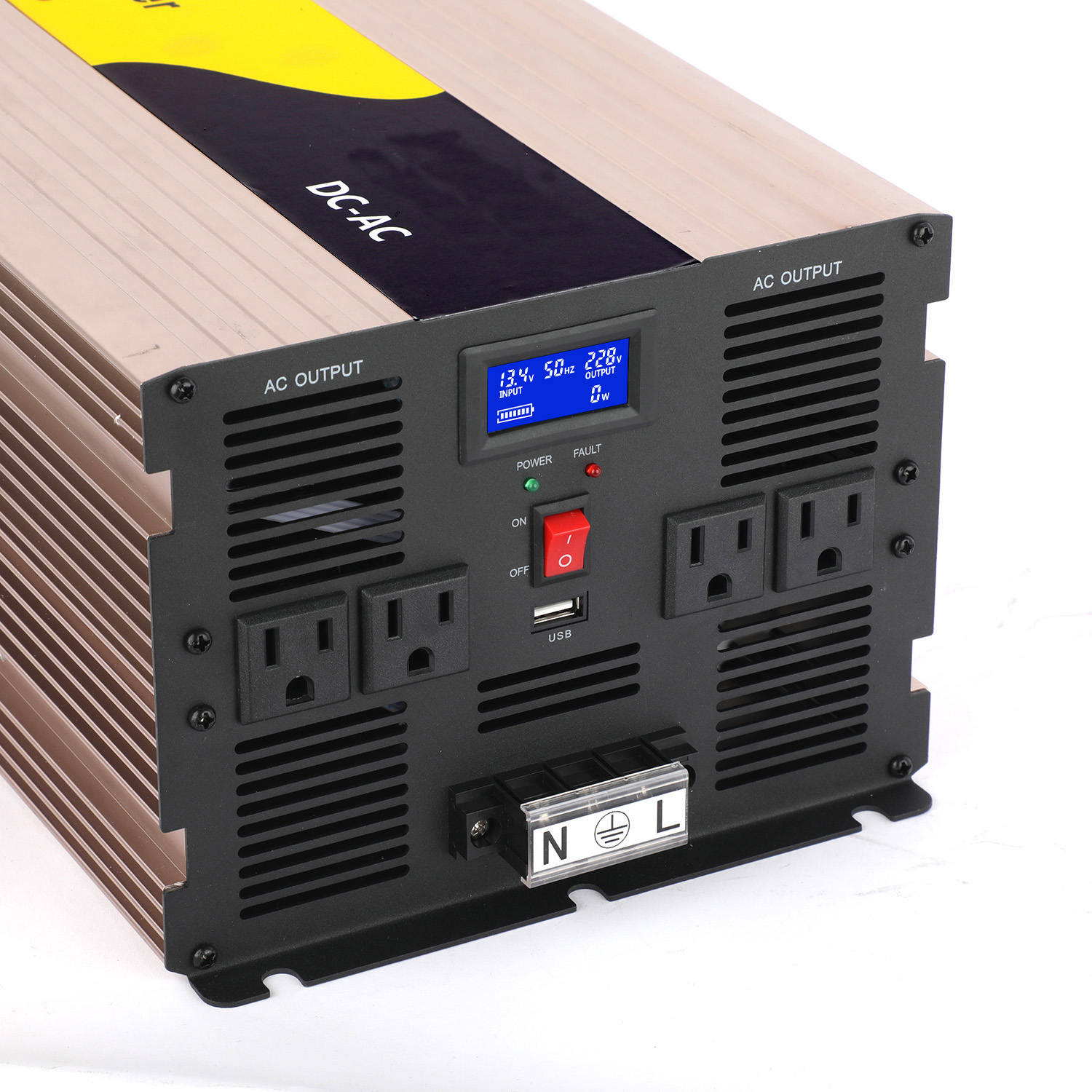 عاكس 6 كيلو وات: 12 فولت، 24 ف - مراجعة Off Grid Solar Inverter 48V 6000W وسعره