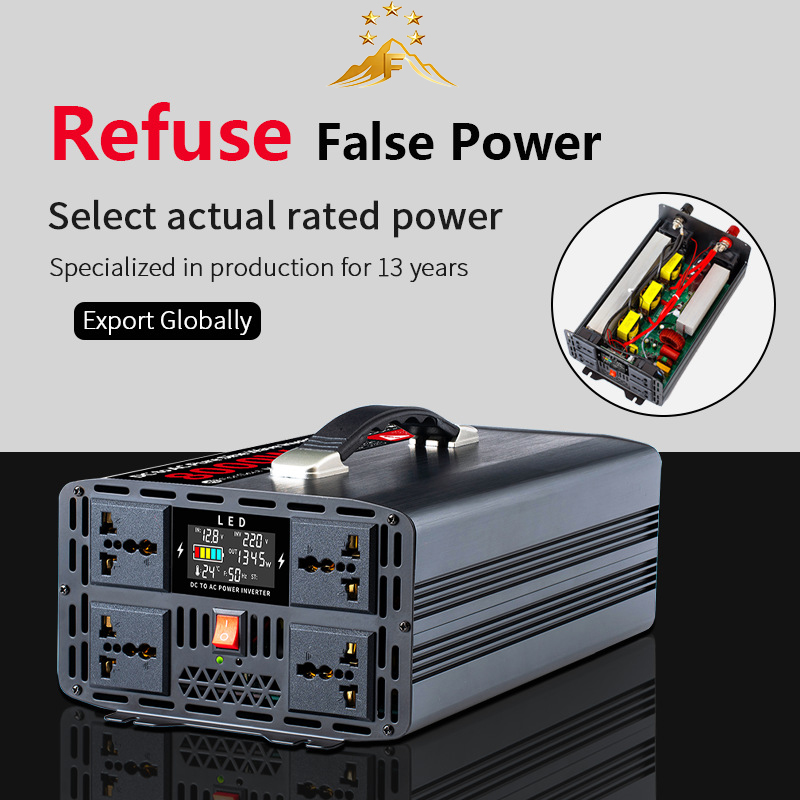 محول تيار نقي موجة جيبية 5 كيل - مراجعة Pure Sine Wave Inverter 5000W 48V 220V وسعره