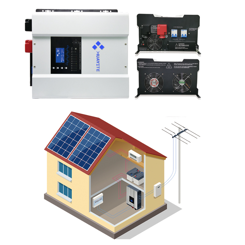 محول طاقة شمسية هجين 6000 واط  - مراجعة Off Grid Solar Inverter 48V 6000W وسعره