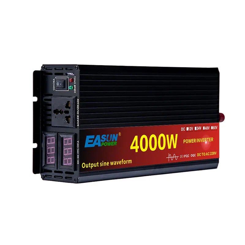 محول طاقة شمسي للسيارة والمنزل - مراجعة Pure Sine Wave Inverter 5000W 48V 220V وسعره