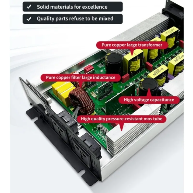 محول موجة جيبية نقية من تيار م - مراجعة Pure Sine Wave Inverter 5000W 48V 220V وسعره